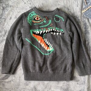 Old Navy Gray Dinosaur Sweater for Kids